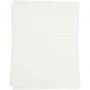 Transferpapir, ark 21,5x28 cm, transparent, til lyse tekstiler, 5ark