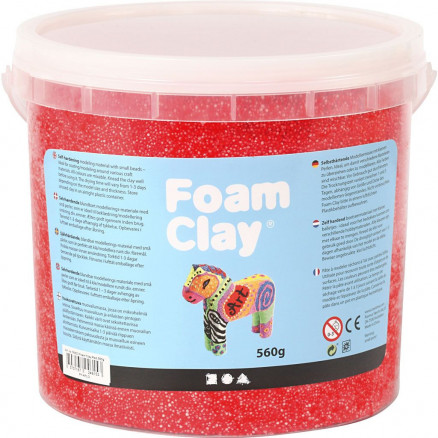 Foam ClayÂ®, rød, 560 g/ 1 spand