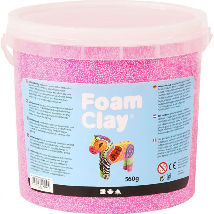 Foam ClayÂ®, neon pink, 560 g/ 1 spand
