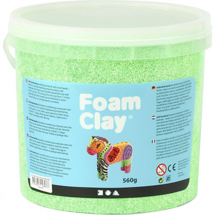Foam ClayÂ®, neon grøn, 560 g/ 1 spand