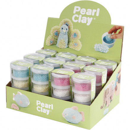 Pearl ClayÂ®, ass. farver, 12 sæt/ 1 pk.