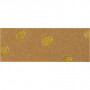 Flettestrimler, B: 15 mm, tykkelse 0,55 mm, lys brun, guldprint, 9,5m