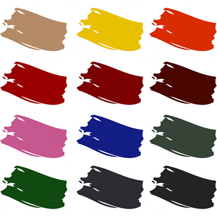 Textile Color, ass. farver, basisfarver, 12x50ml thumbnail