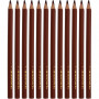 Colortime farveblyanter, brun, L: 17,45 cm, mine 5 mm, JUMBO, 12 stk./ 1 pk.