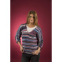 Mayflower Easy Knit Damesweater med V-hals - Bluse Strikkeopskrift str. S - XXXL