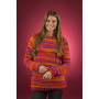 Mayflower Easy Knit Damesweater med rund hals - Bluse Strikkeopskrift str. S - XXXL