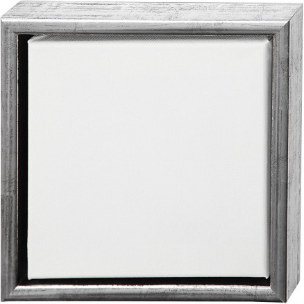 ArtistLine Canvas med ramme, udv. mål 24x24 cm, dybde 3 cm, hvid, anti