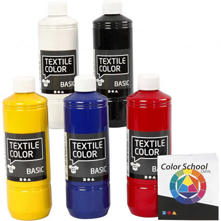 Textile Color, ass. farver, 5x500ml thumbnail
