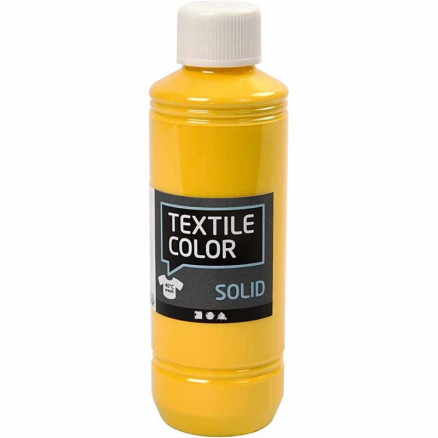 Textile Solid, gul, dækkende, 250ml thumbnail