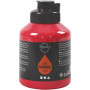 Art Akrylmaling, primær rød, halvblank, halvtransparent, 500 ml/ 1 fl.