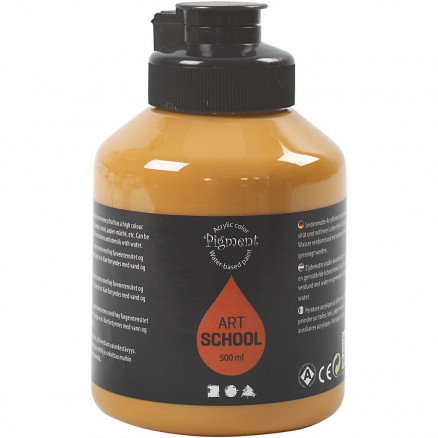 Pigment Art School, Ochre , opaque, extremely fade resis, 500ml thumbnail