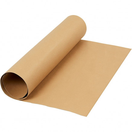 Læderpapir, B: 50 cm, 350 g/m2, lys brun, 1m thumbnail