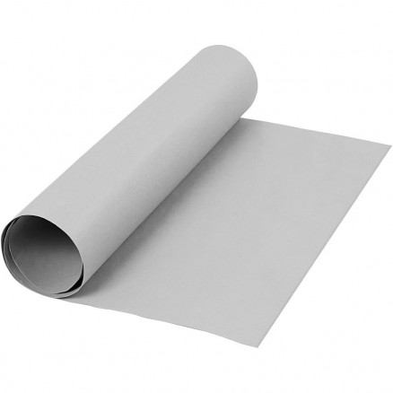 Læderpapir, B: 50 cm, 350 g/m2, grå, 1m thumbnail