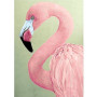 Wizardi Diamond Painting Pakke Pink Flamingo 27x38cm