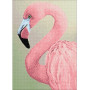 Wizardi Diamond Painting Pakke Pink Flamingo 27x38cm