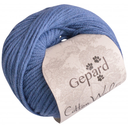 Gepard Garn CottonWool 5 Unicolor 806 Mørk Jeans Blå thumbnail