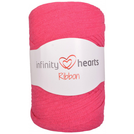 Infinity Hearts Ribbon Stofgarn 24 Rosa