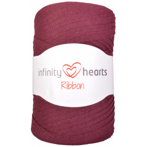 Infinity Hearts Ribbon Stofgarn 30 Bordeaux Rød