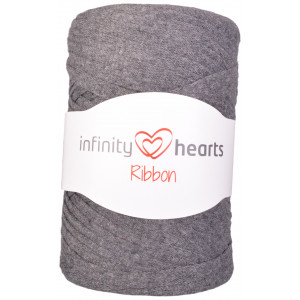 Infinity Hearts Ribbon Stofgarn 06 Mørkegrå