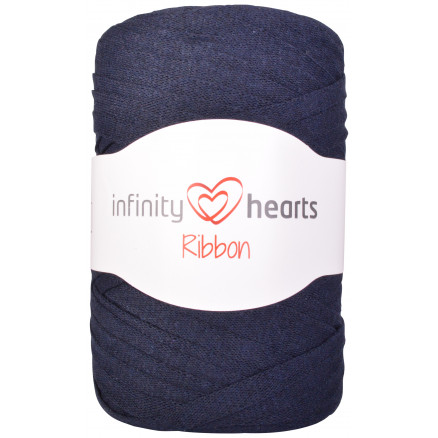 Infinity Hearts Ribbon Stofgarn 19 Marineblå
