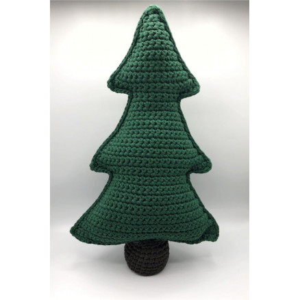 Juletræ i stofgarn af Rito Krea – Julepynt Hækleopskrift 50cm – Juletræ 50cm
