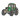 Strygemærke Traktor Grøn 6x6,5cm - 1 stk