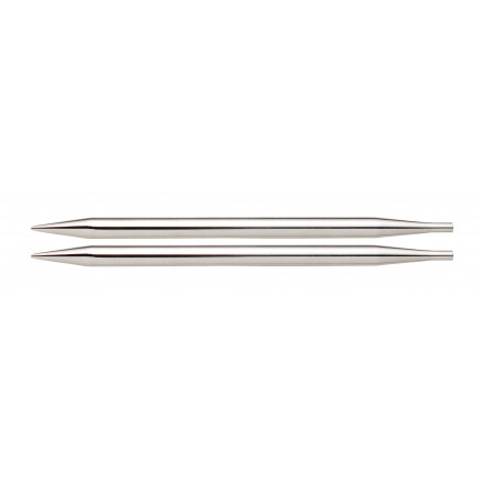 Knitpro Nova Metal Korte Udskiftelige Rundpinde Messing 9cm 3,25mm