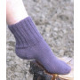 Cosy Rib Ankle Socks by DROPS Design - Sokker Strikkeopskrift str. 35/37 - 42/44