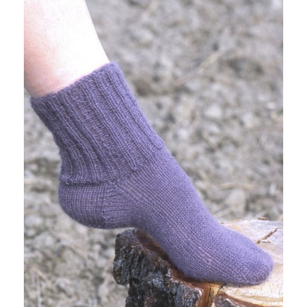 Cosy Rib Ankle Socks by DROPS Design - Sokker Strikkeopskrift str. 35/ thumbnail