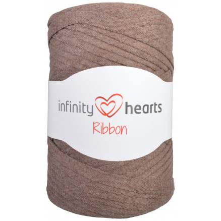 Infinity Hearts Ribbon Stofgarn 09 Lysebrun thumbnail