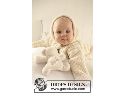 Sleeping Beauty by DROPS Design - Baby Kørepose Strikkeopskrift str. 1 thumbnail