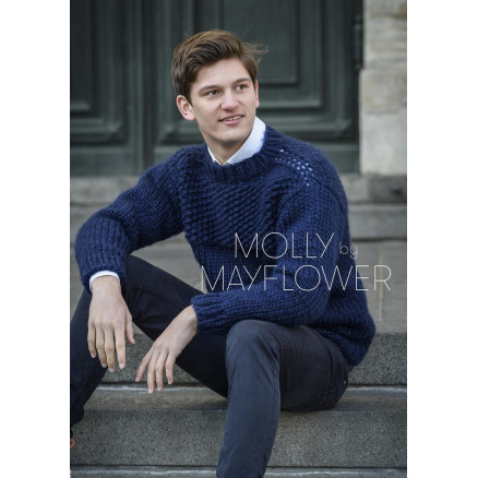 PelleSweateren Molly By Mayflower - Sweater Strikkeopskrift str. S -XX thumbnail
