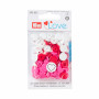 Prym Love Color Snaps Trykknapper Plast Hjerte 12,4mm Ass. Rød/Pink/Hvid - 30 stk