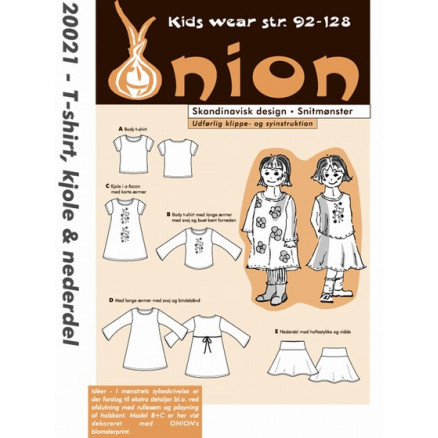 ONION Snitmønster Kids 20021 T-Shirt, Kjole & Nederdel Str. 92-128/2-8 thumbnail