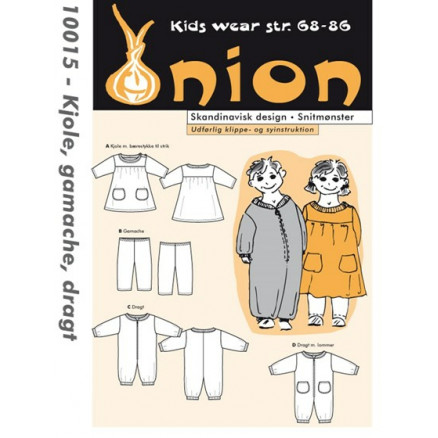 ONION Snitmønster Kids 10015 Kjole, Gamacher & Dragt Str. 68-86/6-18 m thumbnail