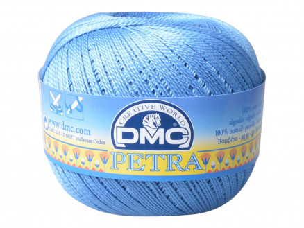 DMC Petra nr. 5 Hæklegarn Unicolor 5798 Jeansblå