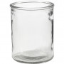 Lysglas, H: 9,8 cm, diam. 8 cm, 6stk.