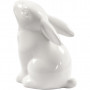 Hare, H: 9 cm, diam. 5,5 cm, hvid, 12stk.