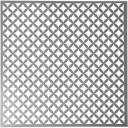 Stencil, str. 30,5x30,5 cm, tykkelse 0,31 mm, afrundede kvadrater, 1ar thumbnail