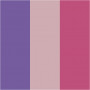 Plus Color tusch, fuchsia, støvet rosa, dark lilac, L: 14,5 cm, streg 1-2 mm, 3 stk./ 1 pk., 5,5 ml