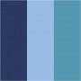 Plus Color tusch, himmelblå, marineblå, turkis, L: 14,5 cm, streg 1-2 mm, 3 stk./ 1 pk., 5,5 ml