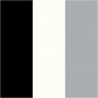 Plus Color tusch, sort, råhvid, rain grey, L: 14,5 cm, streg 1-2 mm, 3 stk./ 1 pk., 5,5 ml