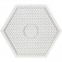 Perleplade, stor sekskant, str. 15x15 cm, 10 stk./ 1 pk.