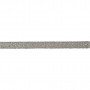 Dekorationsbånd, sølv, B: 5 mm, 20 m/ 1 rl.