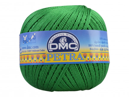 DMC Petra nr. 5 Hæklegarn Unicolor 5700 Mørkegrøn