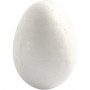 Æg, H: 4,8 cm, hvid, styropor, 10stk.