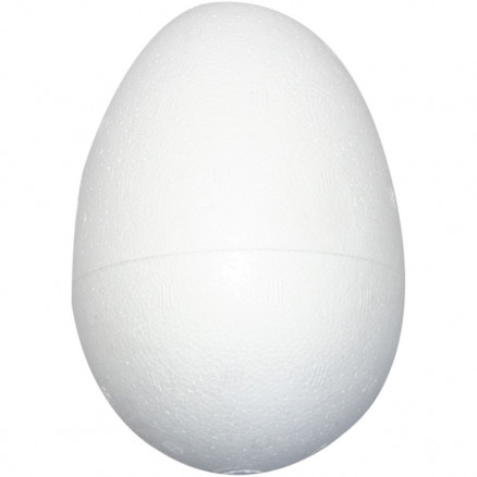 Æg, H: 12 cm, hvid, styropor, 25stk. thumbnail