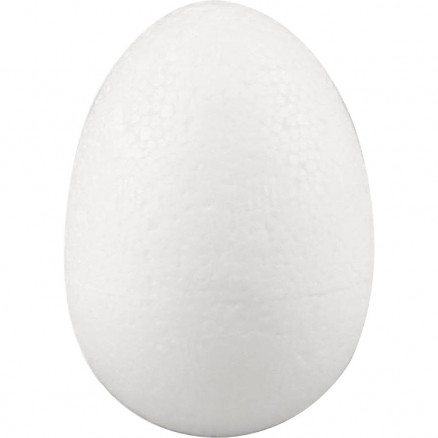 Æg, H: 7 cm, hvid, styropor, 50stk. thumbnail