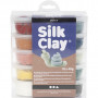 Silk Clay® , ass. farver, støvede farver, 10x40g