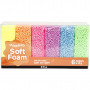 Soft Foam, neonfarver, 6x10 g/ 1 pk.